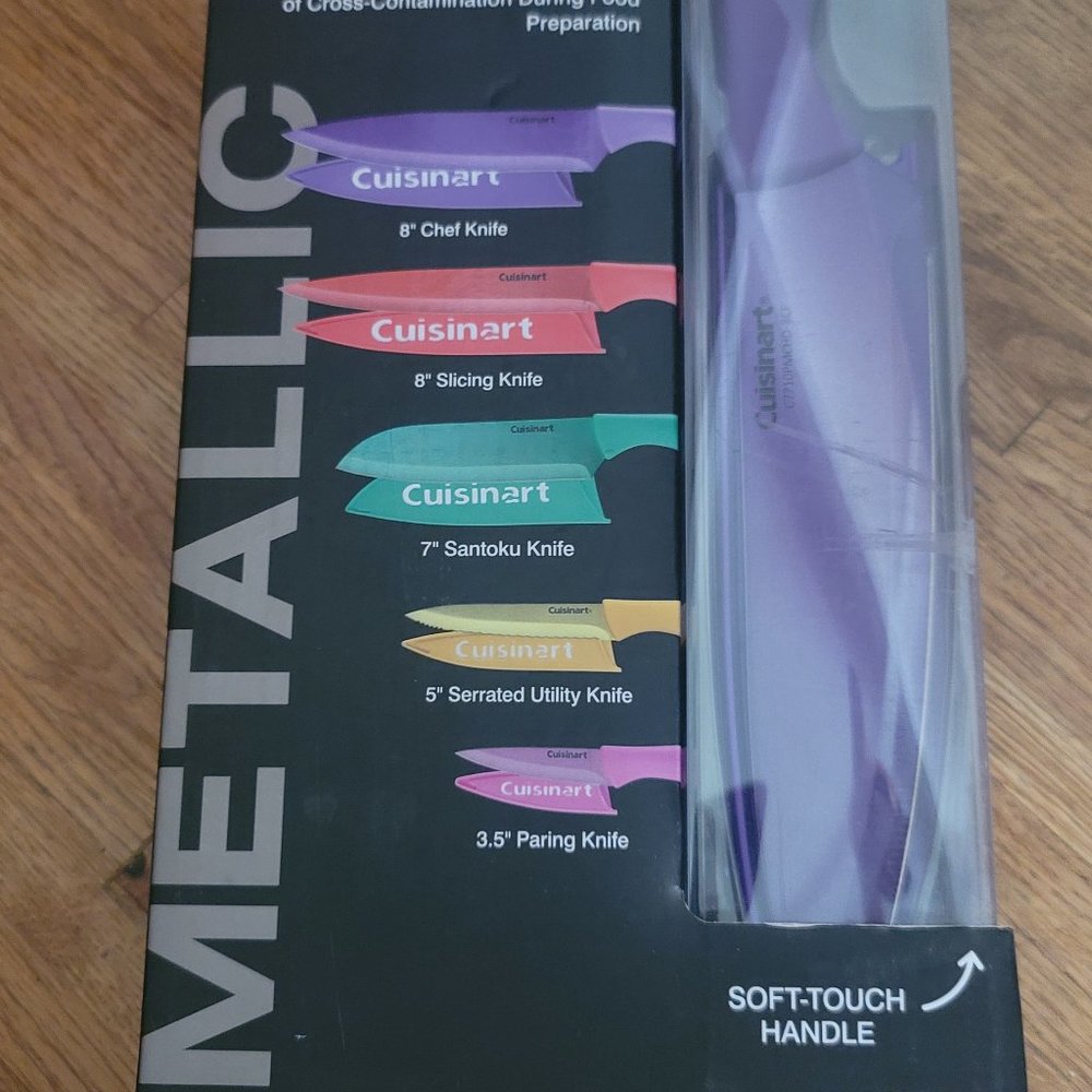 Cuisinart 10-Piece Ceramic coated Kitchen Knife Set NEW
